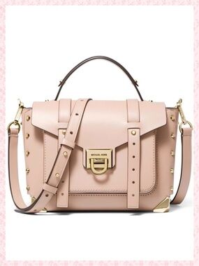 ✨NEW✨NWT MICHAEL KORS PINK POWDER BLUSH MANHATTAN STYLE HANDBAG-SATCHEL
